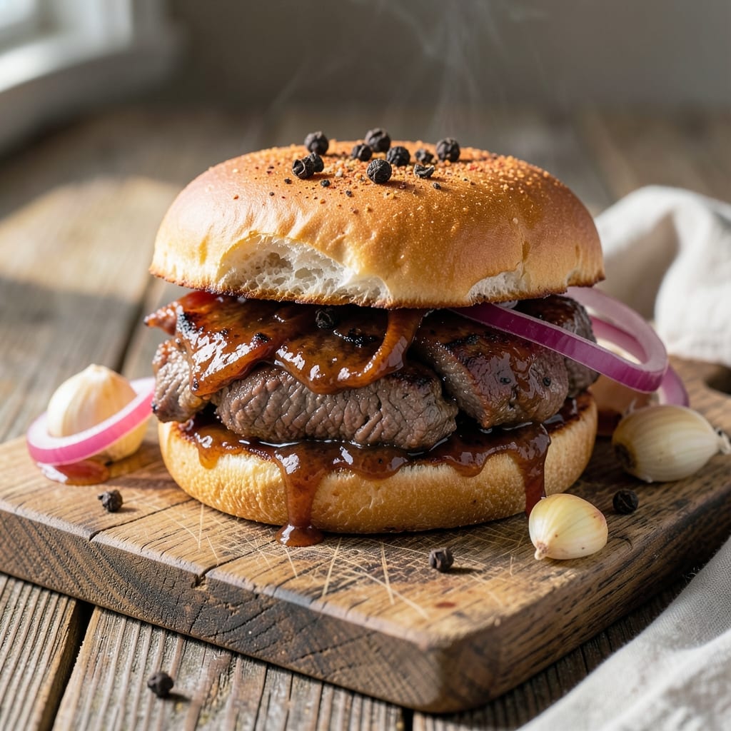 Barbecue Beef Sandwich Recipe Slow Cooker: Slow-Cooked Smoky Tenderness in Bread
