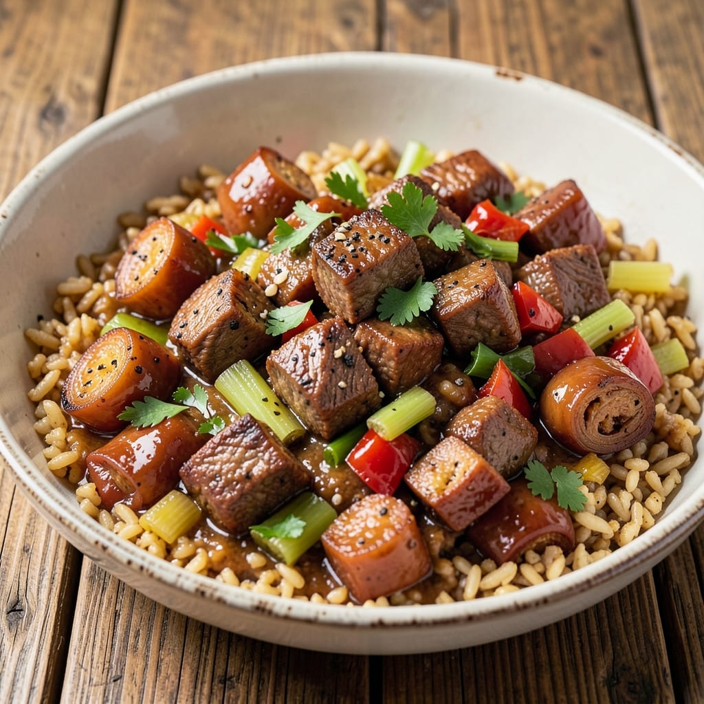 Beef and Sausage Jambalaya Recipe: One-Pot Spice-Packed Feast