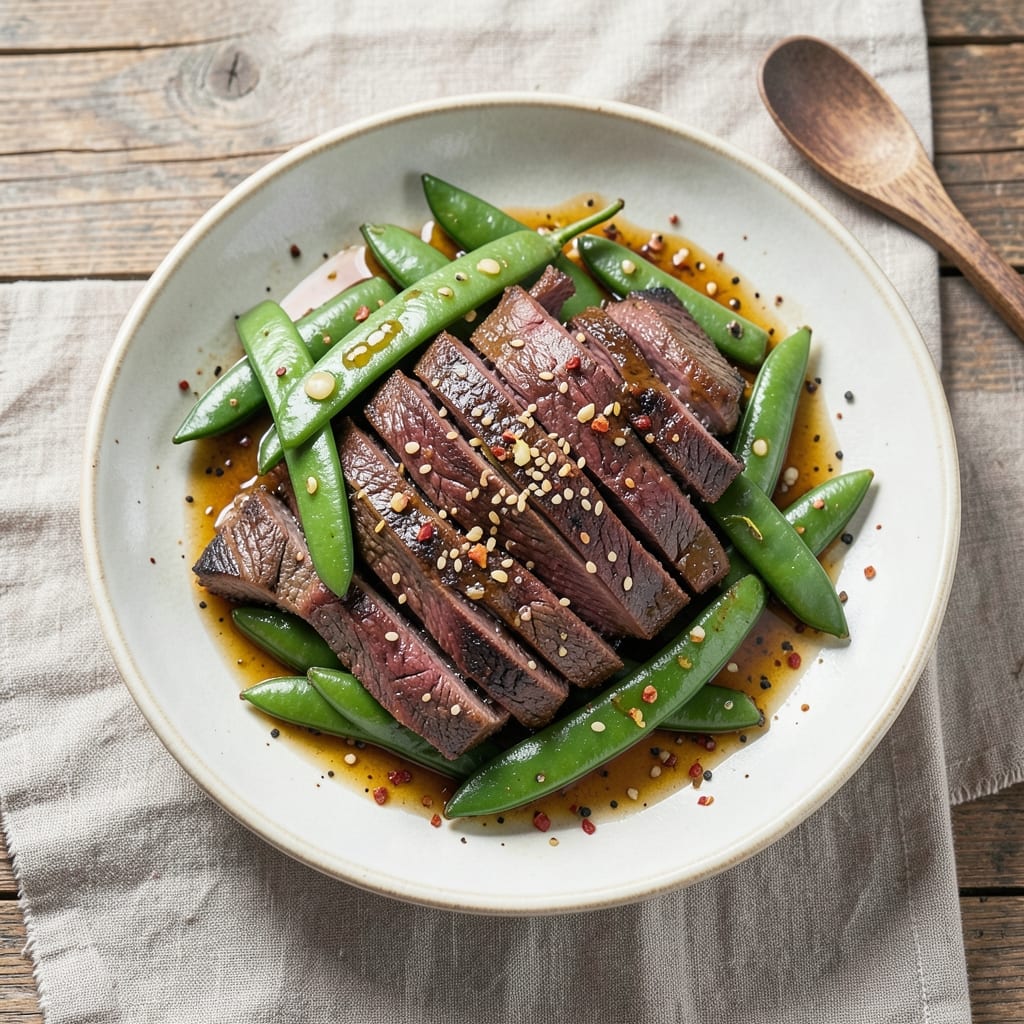 Beef and Snap Peas Recipe: Wok-Hei Crispy Beef with Bright, Crunchy Peas