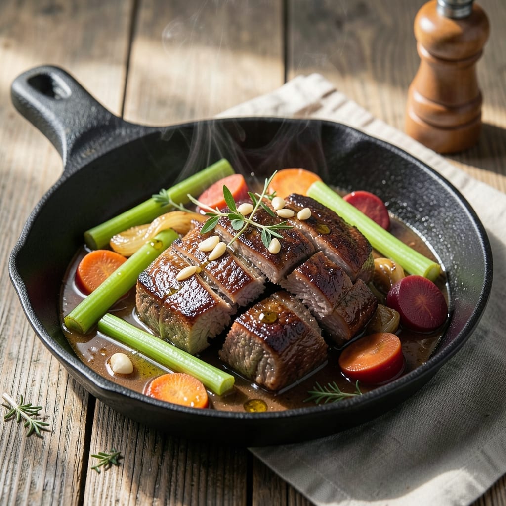 Beef and Celery Recipe: Hearty Stew With Crunchy Celery Bites