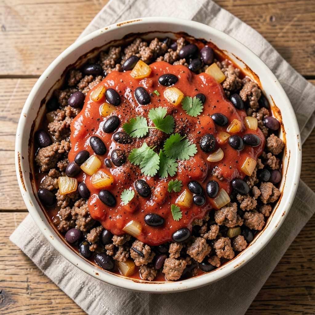 Beef and Black Bean Casserole Recipe: Smoky Spiced Layers With Crispy Top