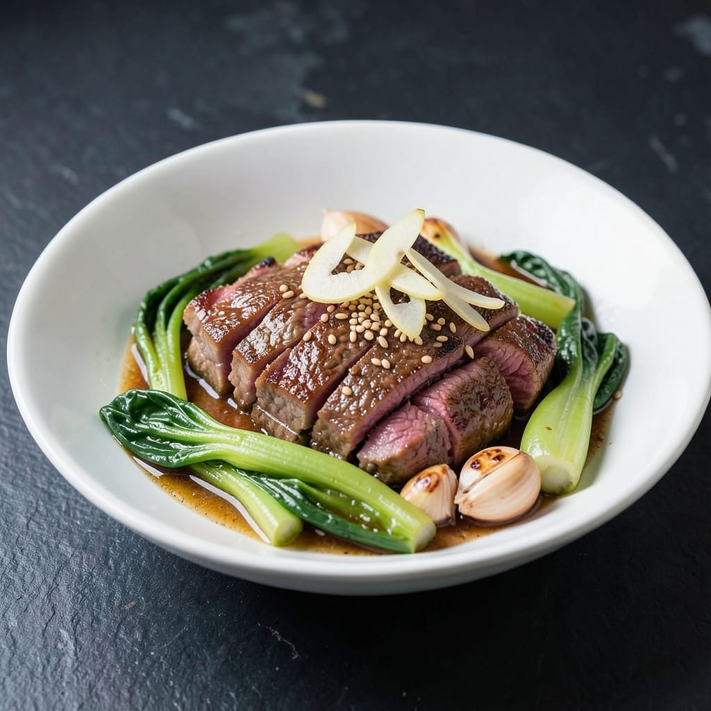 Beef and Pak Choi Stir Fry Recipe: Wok-Heated Crispy Beef and Silky Greens