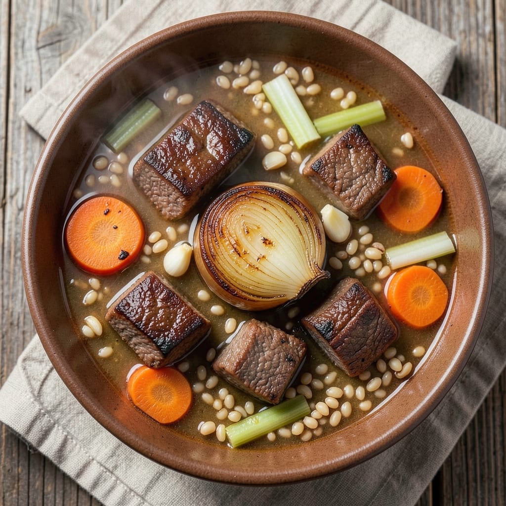 Beef Barley Soup Recipe With Red Wine: Deep Umami Flavor From Slow Simmered Roots
