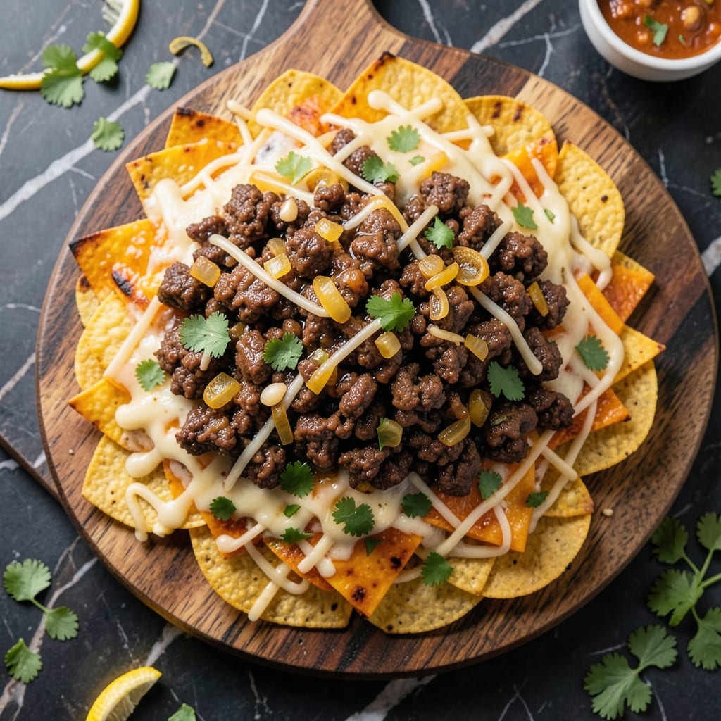 Authentic Mexican Beef Nachos Recipe: Smoky Chipotle Cheese Crunch