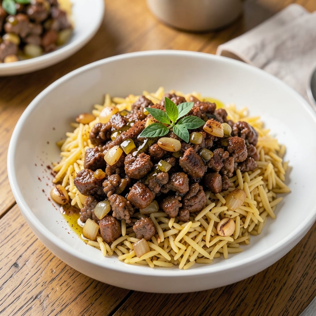 Basmati Rice and Ground Beef Recipe: Spiced Aromatics for One-Pan Magic