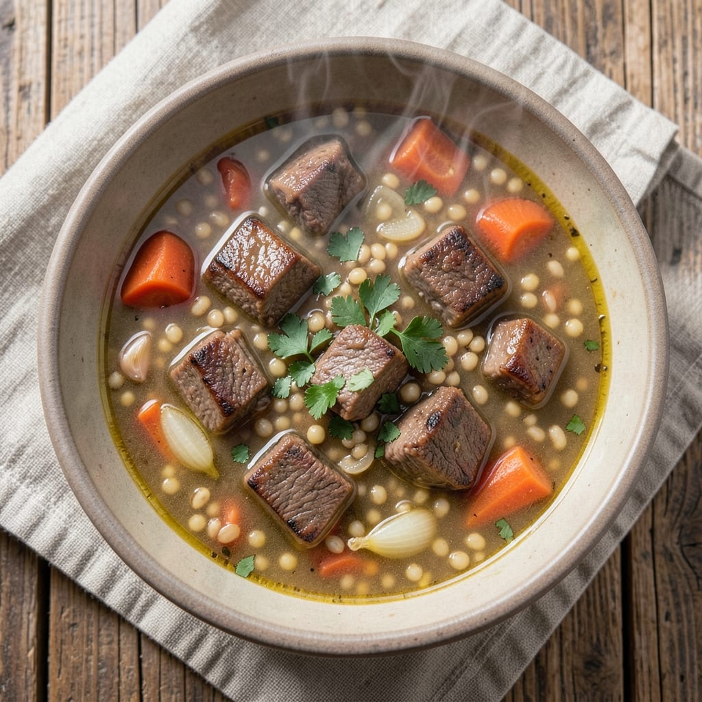 Beef Barley Soup Recipe Ingredients: Hearty Broth and Chewy Grains in One Pot