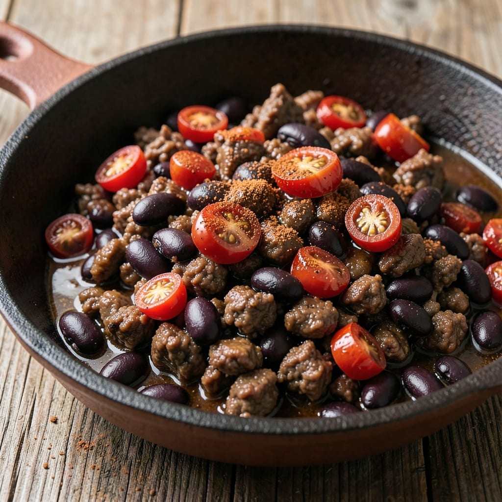 Beef and Bean Taco Filling Recipe: Spiced, Hearty, One-Pan Magic