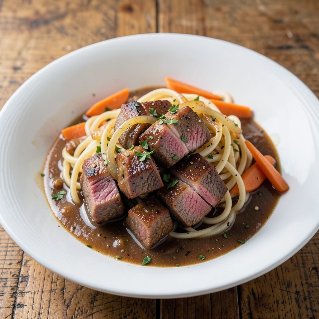 Beef and Noodles Brown Gravy Recipe: Rich Umami Depth With Every Bite