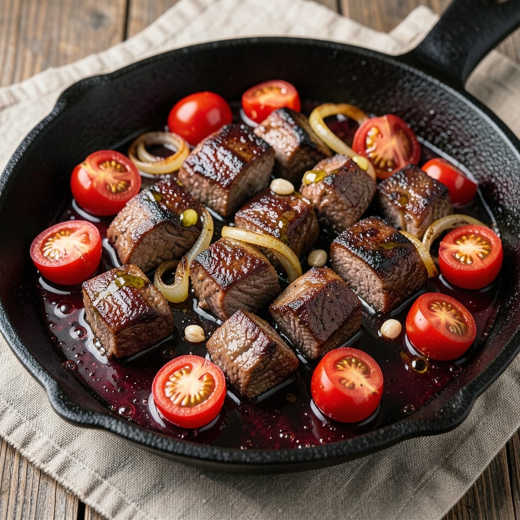 Beef and Cherry Tomato Recipe: Bold Umami-Sweet Balance in One Pot