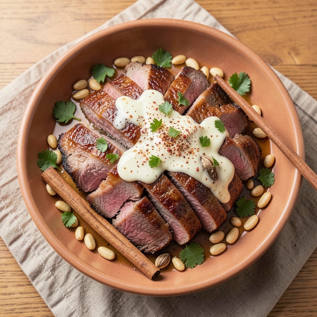 Baked Beef Shawarma Recipe: Spiced Yogurt-Marinated Layers of Crispy and Tender