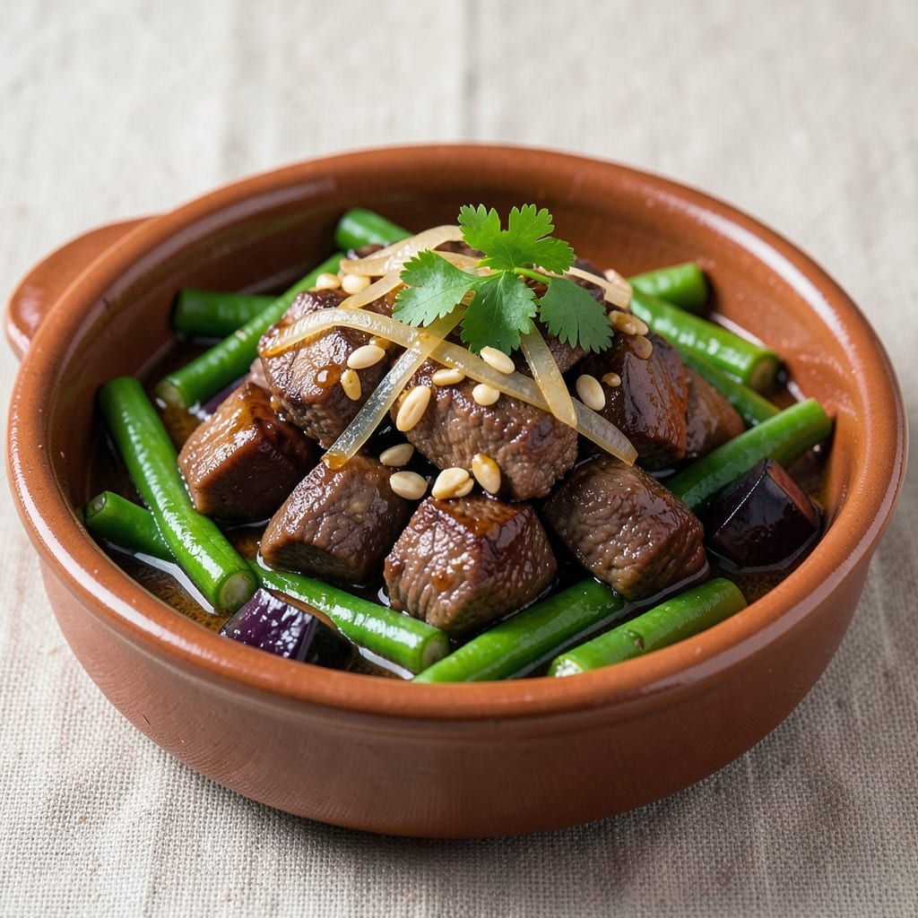 Beef Ampalaya Tausi Recipe: Filipino-Style Braised Beef with Bitter Melon and Eggplant