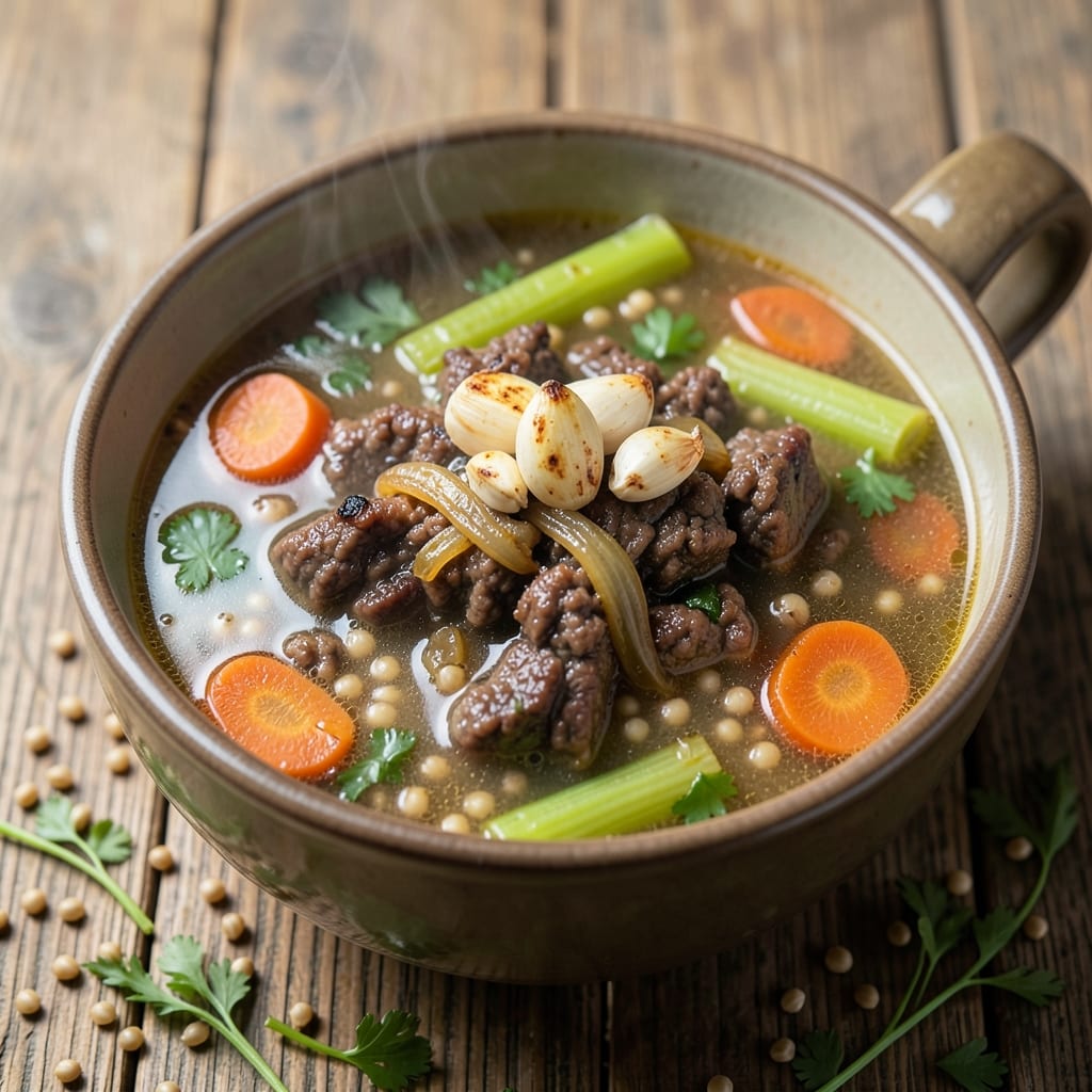 Beef Barley Soup Recipe With Hamburger: Smoky Depth and Hearty Texture in One Pot