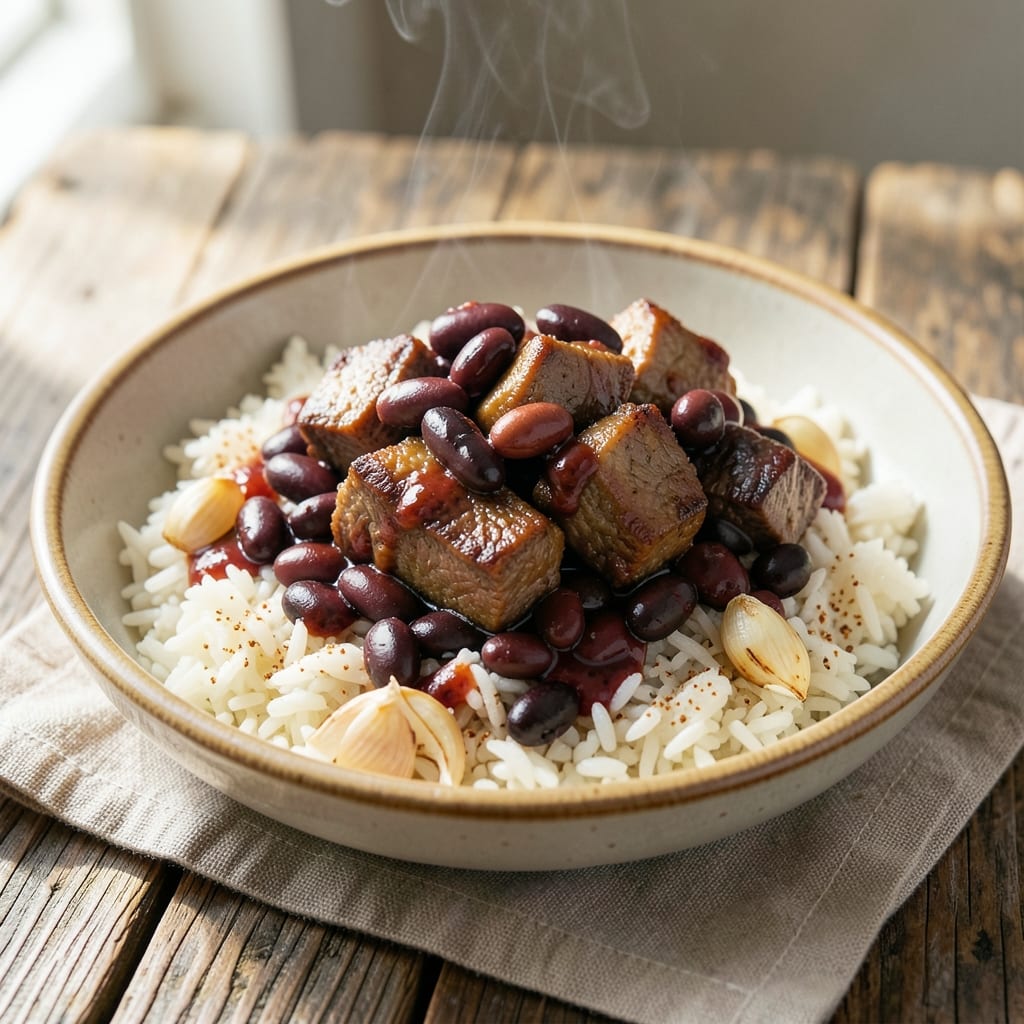 Beef, Beans, and Rice Recipe: Smoky Cumin-Spiced Bowl With Perfect Grain Texture