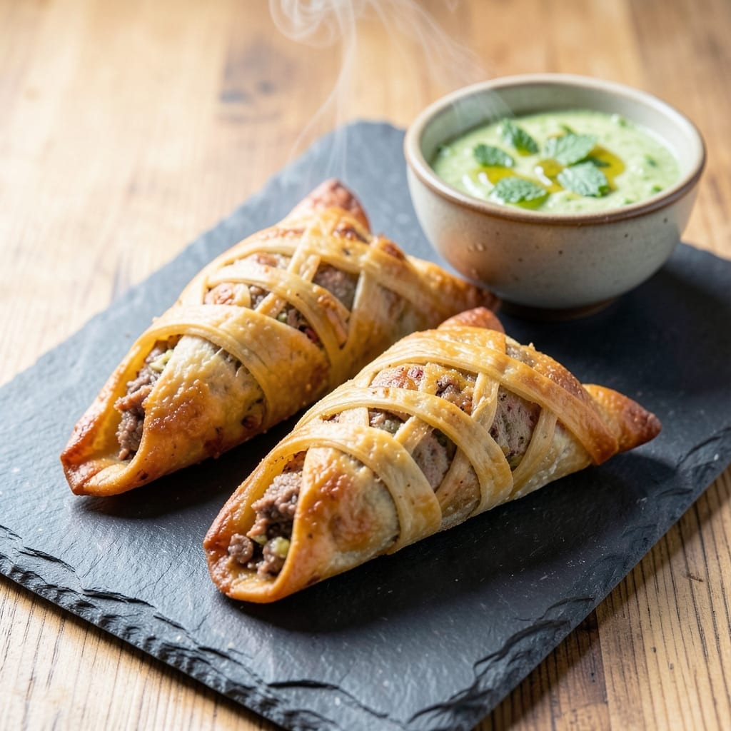 Baked Beef Samosas Recipe: Crispy Layers and Spiced Filling Fusion