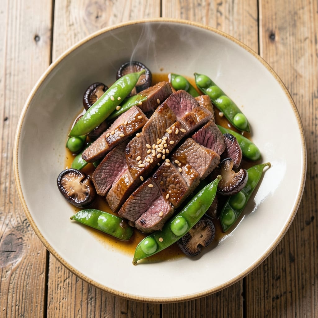 Beef and Peapod Stir Fry Recipe: Crispy Wok-Hei Beef with Sweet Pea Pods