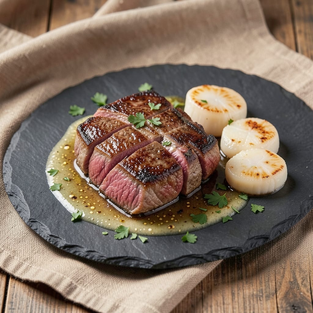 Beef and Scallops Recipe: Seared Richness With Silky Seafood Harmony