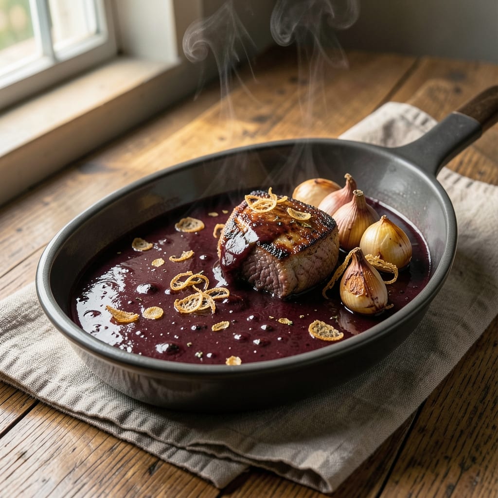 Beef and Red Wine Gravy Recipe: Deep Umami Richness From Pan Drippings