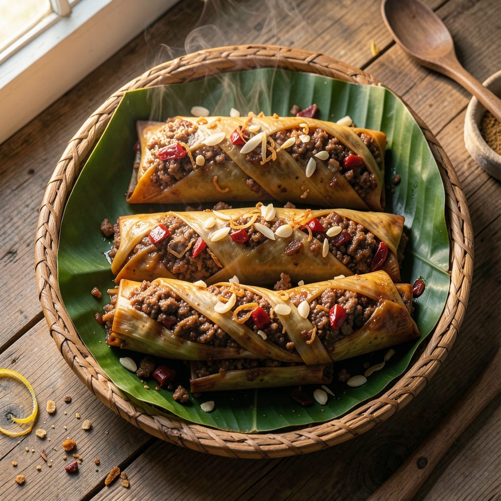 Authentic Mexican Ground Beef Tamales Recipe: Corn Husks Wrapped with Smoky Chipotle Filling