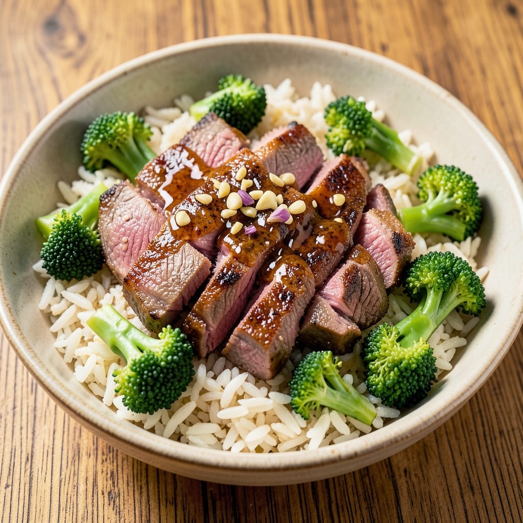 Beef and Broccoli Over Rice Recipe: Wok-Heated Crispy Beef and Bright Florets