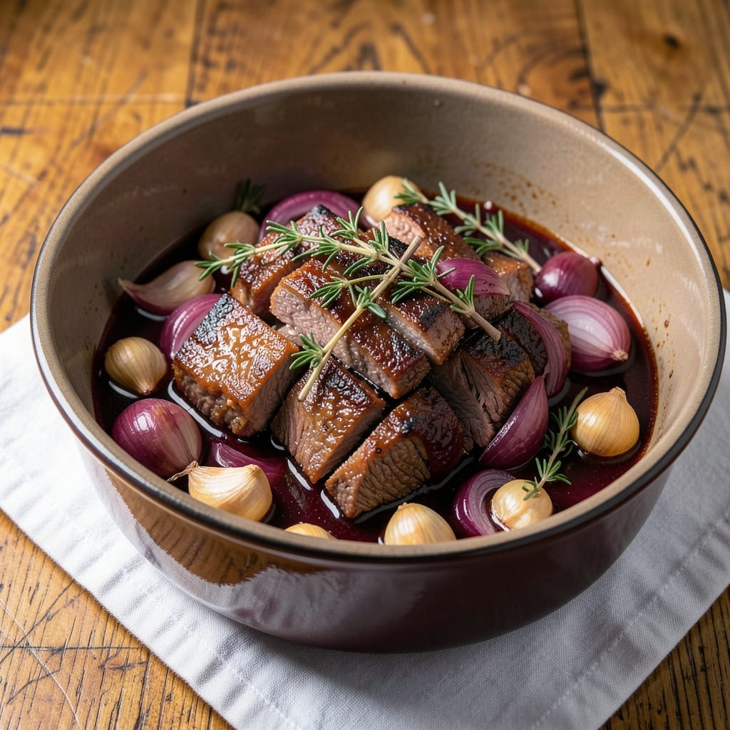 Balsamic Braised Beef Recipe: Slow-Cooked Tender Meat with Caramelized Onions