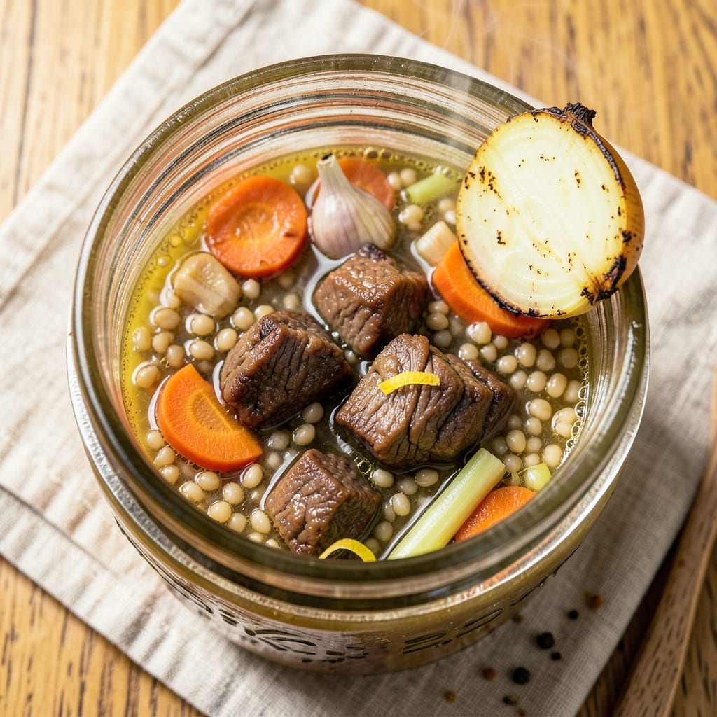 Beef Barley Soup Canning Recipe: Homemade Pantry Staple With Hearty Flavor
