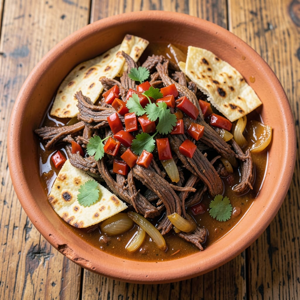 Authentic Machaca Beef Recipe: Crispy Tortilla-Layered Beef With Smoky Chipotle Heat