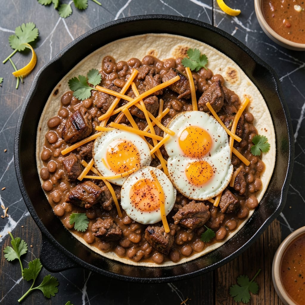 Baked Beef and Bean Burritos Recipe: Crispy Tortilla Stacks With Melty Cheese Rivers