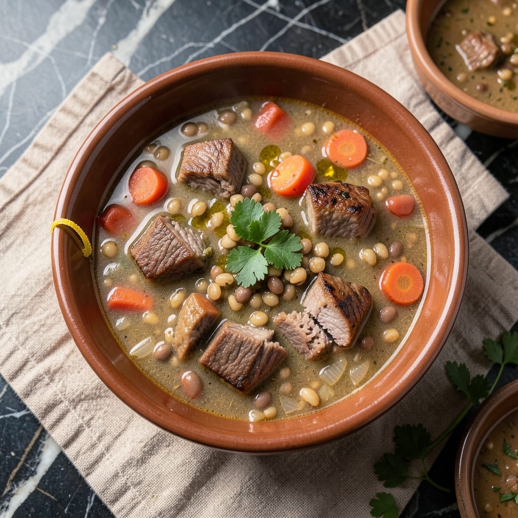 Beef Barley Lentil Soup Recipe: Hearty Simmered Depth With Earthy Barley and Tender Lentils