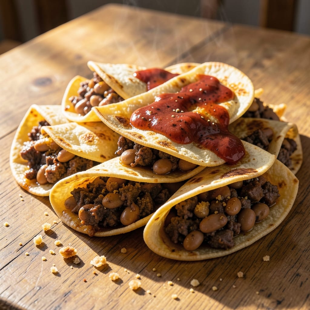 Beef and Bean Taquitos Recipe: Crispy Tortilla Shells Stuffed With Savory Filling